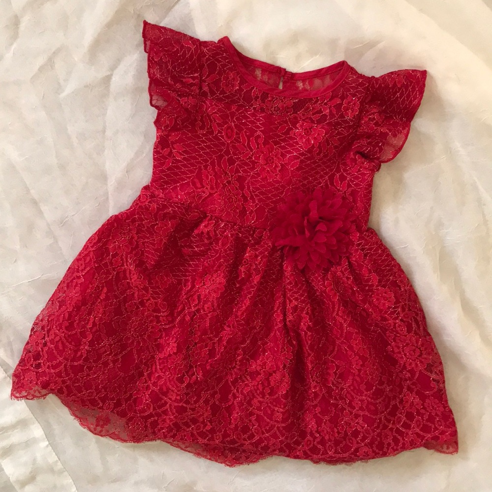 Pastourelle by pippa and Julie Red 3T girls dress